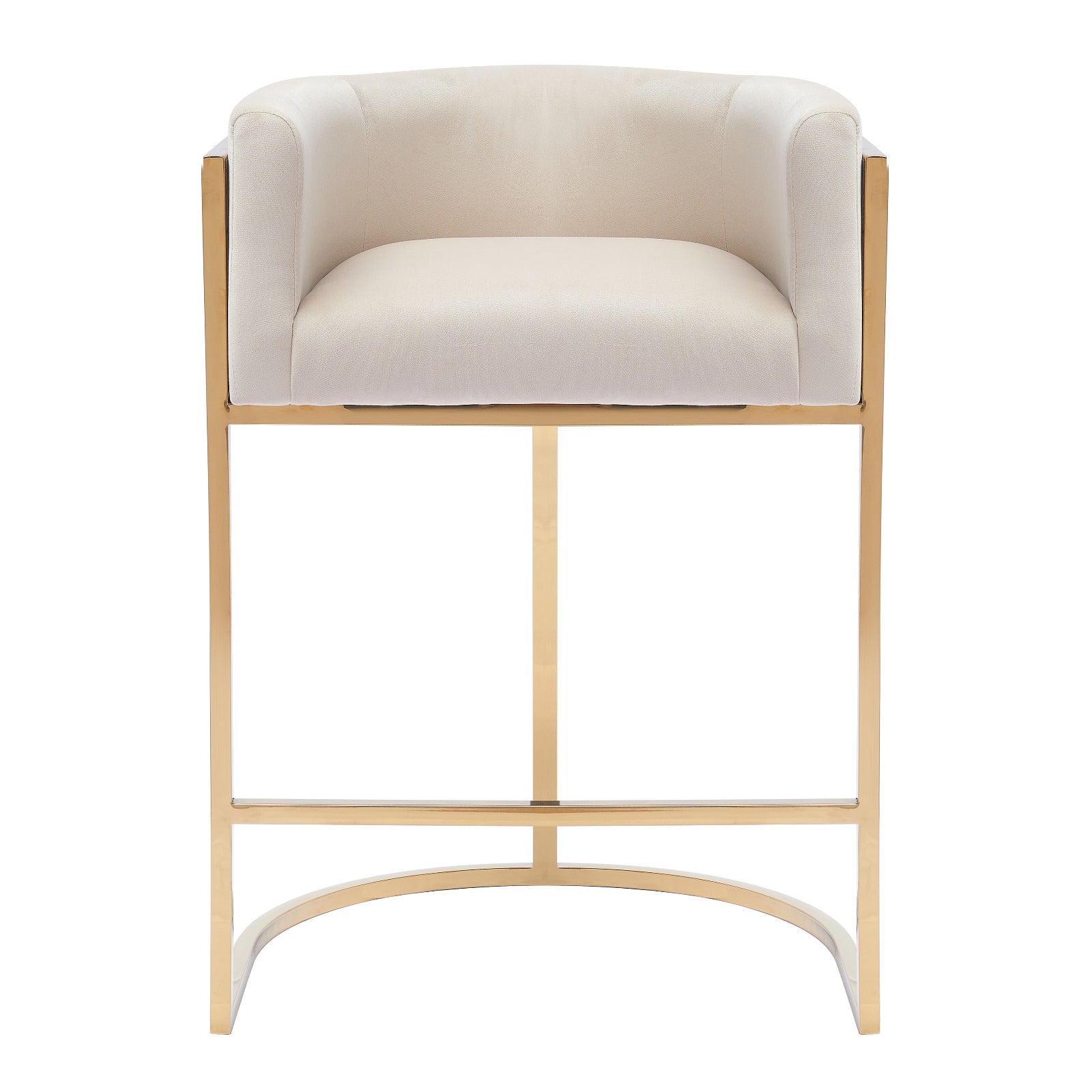 JANE BEIGE GOLD BARSTOOL